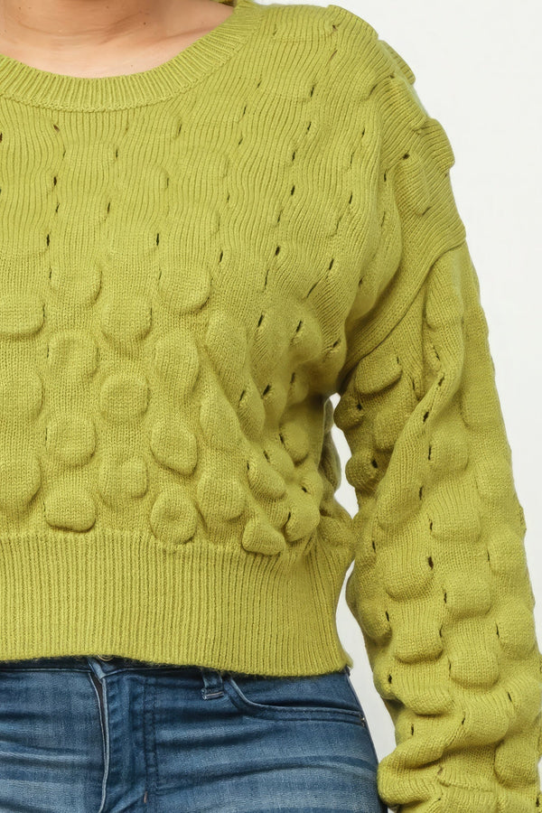 Checker Sweater Top - Women's sweater - SmartBuyApparel