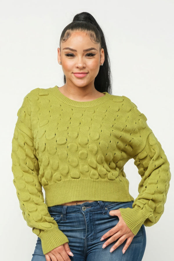 Checker Sweater Top - Women's sweater - SmartBuyApparel