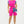 Color Block Denim Sleeve Top And Biker Shorts Set - Women's set - SmartBuyApparel