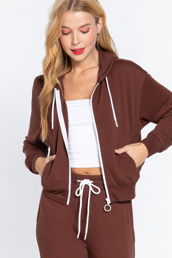 Fleece French Terry Jacket - Women's jacket - SmartBuyApparel