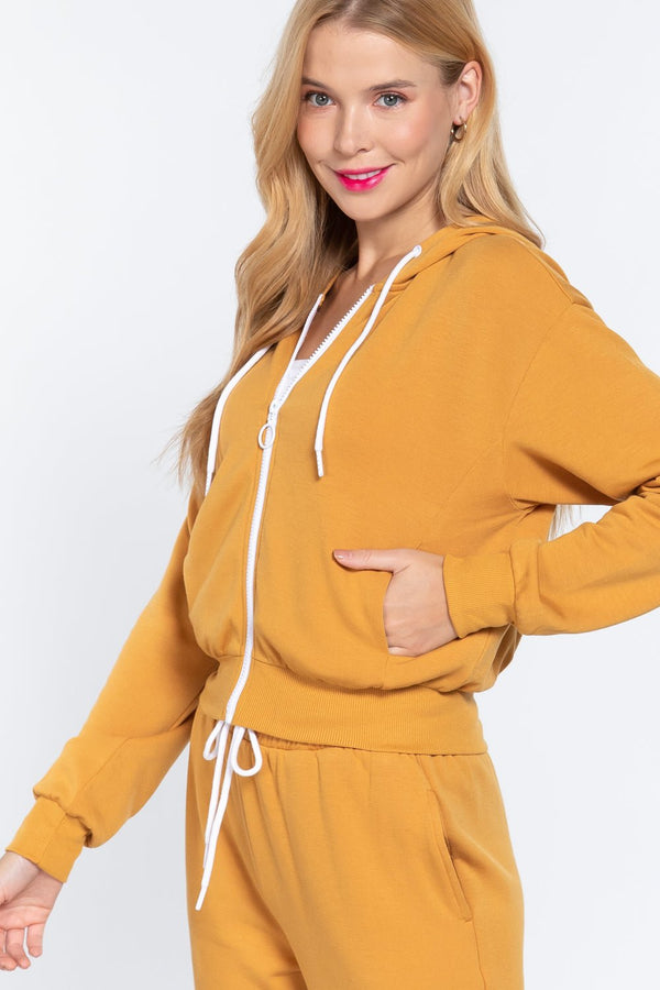 Fleece French Terry Jacket - Women's jacket - SmartBuyApparel