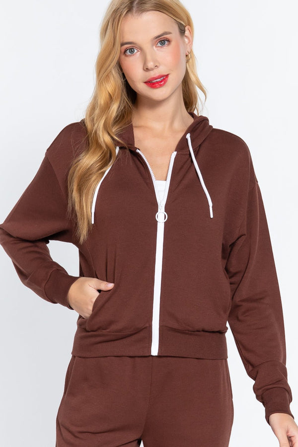 Fleece French Terry Jacket - Women's jacket - SmartBuyApparel