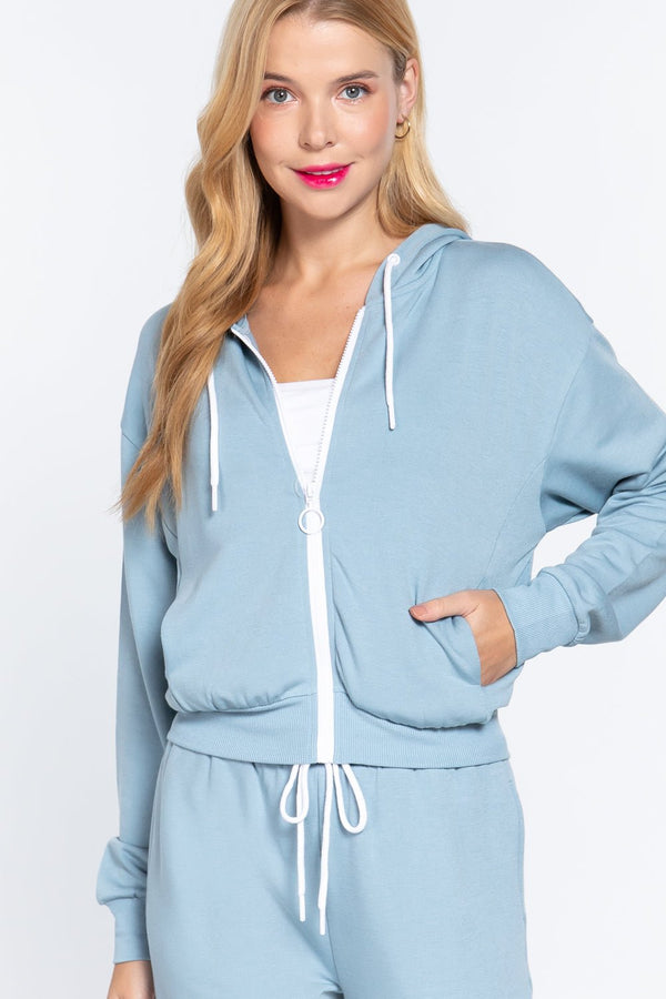 Fleece French Terry Jacket - Women's jacket - SmartBuyApparel