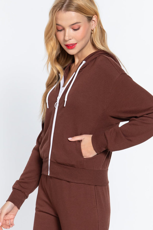 Fleece French Terry Jacket - Women's jacket - SmartBuyApparel