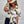 Geometric Print Short Sleeve Collar Button Blouse - | SmartBuyApparel
