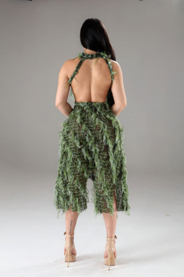 Halter Ruffled Dress - Dress - SmartBuyApparel