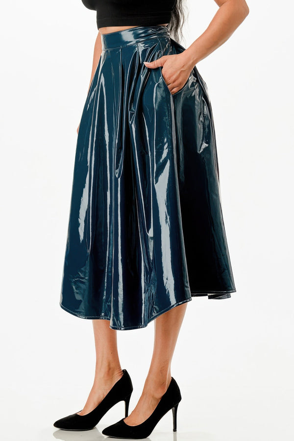 Midi Skirt With Pockets - Skirt - SmartBuyApparel