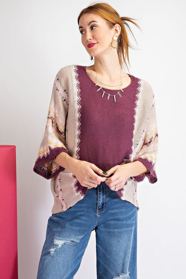 Multi - Color Thread Sweater - Women's sweater - SmartBuyApparel