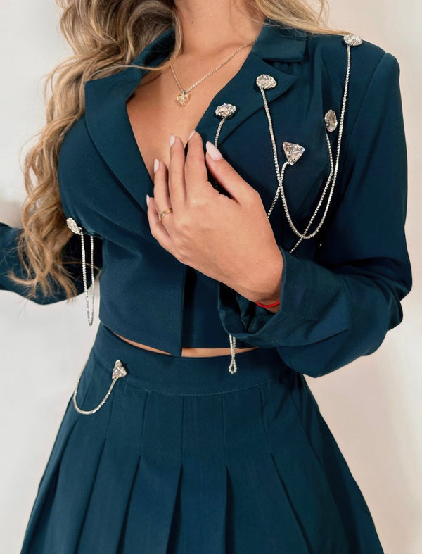 Pleated Skirt Set - Set - SmartBuyApparel
