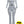 Plus Size Ribbed Pant Set With Slit Detail - | SmartBuyApparel