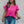 Plus Size Round Neck Ruffle Solid Loose Shirt - | SmartBuyApparel