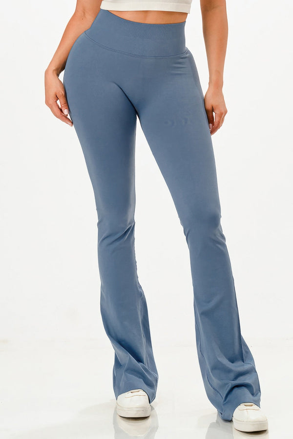 Premium Seamless Bell Bottom Work Out Flare Pants - | SmartBuyApparel