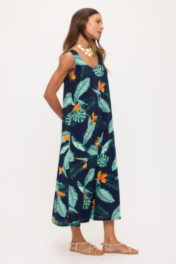 Print Bns Tank Long Dress - Dress - SmartBuyApparel