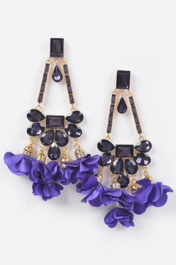 Rhinestone Party Drop Earring - | SmartBuyApparel