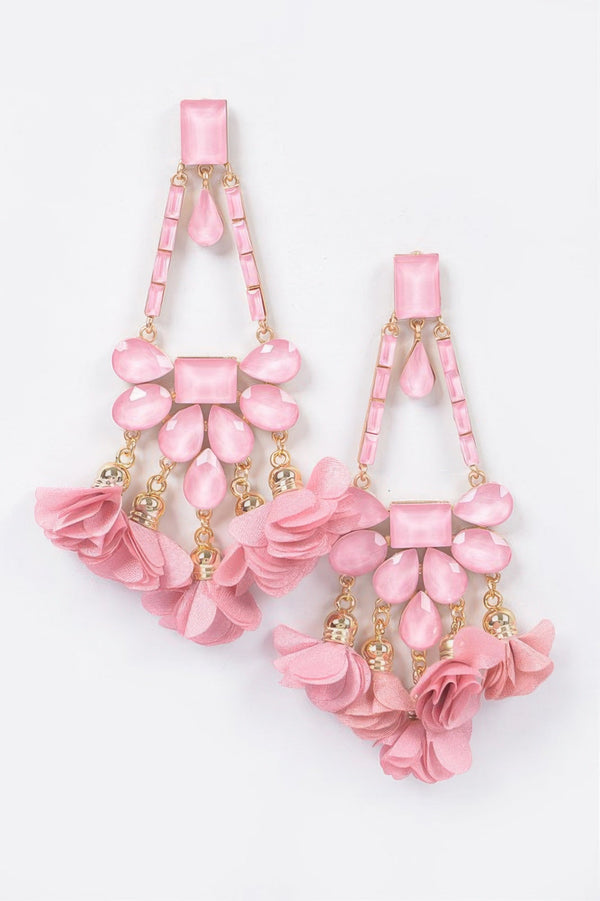 Rhinestone Party Drop Earring - | SmartBuyApparel