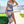 Ruched Allover Print Drawstring Split Thigh Dress - | SmartBuyApparel