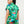 Satin Dolman Print Button Down Top And Shorts Set - Women's set - SmartBuyApparel