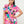 Satin Dolman Print Button Down Top And Shorts Set - Women's set - SmartBuyApparel