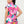 Satin Dolman Print Button Down Top And Shorts Set - Women's set - SmartBuyApparel