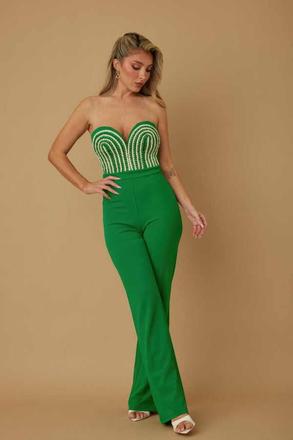 Threaded Twisted Rope Knot Tie Jumpsuit - Jumpsuit - SmartBuyApparel