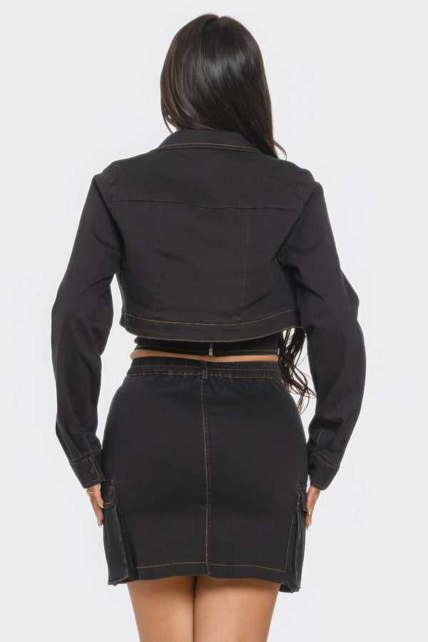 Three - Piece Skirt Set - Women's set - SmartBuyApparel