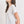 Waffle Raw Edge V - neck Rolled Up Short Sleeves Top - Women's top - SmartBuyApparel